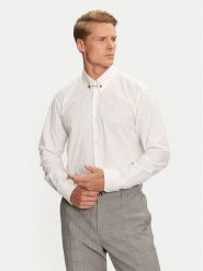 Hugo Koszula Vikko 50524838 Biały Modern Fit. Białe koszule męskie Hugo, m, bez wzorów, z bawełny, bez kołnierzyka, bez ramiączek. Za 349.99 zł.