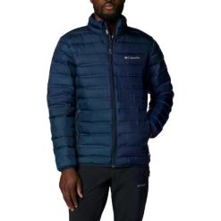 Kurtka COLUMBIA LAKE 22 II DOWN JACKET Niebieski. Niebieskie kurtki męskie Columbia, bez wzorów, z syntetyku, sportowe, bez ramiączek, bez kaptura. Za 617.95 zł.