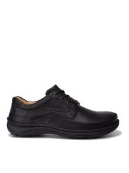 Clarks Półbuty Nature Three 203390087 Czarny. Czarne codzienne półbuty męskie Clarks, bez wzorów, ze skóry, bez obcasa, bez zapięcia. Za 399.99 zł.