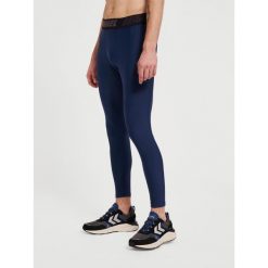 Legginsy Hummel TE Topaz. Niebieskie legginsy męskie HUMMEL, m, bez wzorów, z dżerseju, na fitness i siłownię. Za 158.50 zł.