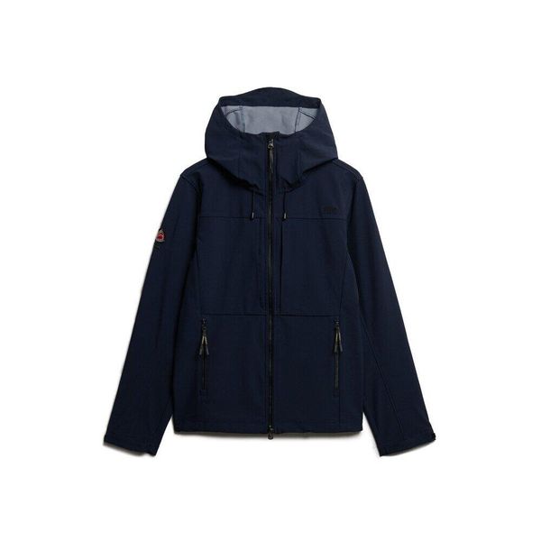 Bluza z kapturem Superdry Softshell Tech. Niebieskie bluzy z kapturem męskie Superdry., m, bez wzorów, z softshellu, z kapturem. W wyprzedaży za 383.50 zł.