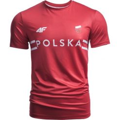 Koszulka funkcyjna męska Polska Pyeongchang 2018 TSMF900 - czerwony wiśniowy. T-shirty męskie marki 4f. Za 129.99 zł.