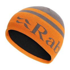 Czapka dzianinowa z logo Rab Logo Band Beanie. Zielone czapki męskie RAB, bez wzorów, z dzianiny, sportowe. Za 64.99 zł.