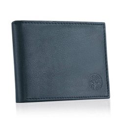 Portfel męski BETLEWSKI ETPM-KZ-61 GRANATOWY. Niebieskie portfele męskie Betlewski, bez wzorów, ze skóry. Za 119.99 zł.