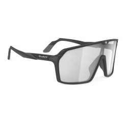Okulary przeciwsłoneczne Rudy Project Spinshield. Czarne okulary przeciwsłoneczne męskie Rudy Project, bez wzorów, sportowe. W wyprzedaży za 785.50 zł.