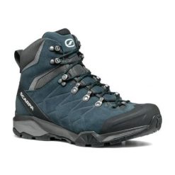 Buty trekkingowe męskie SCARPA ZG Trek GTX ottanio. Niebieskie buty trekkingowe męskie Scarpa, bez wzorów, bez zapięcia, wspinaczkowe. Za 845.19 zł.