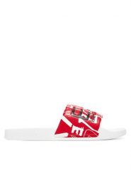 EA7 Emporio Armani Klapki 7X000108 AF15118 M0113 Czerwony. Czerwone klapki i japonki męskie EA7 Emporio Armani, bez wzorów, z tworzywa sztucznego. Za 179.99 zł.