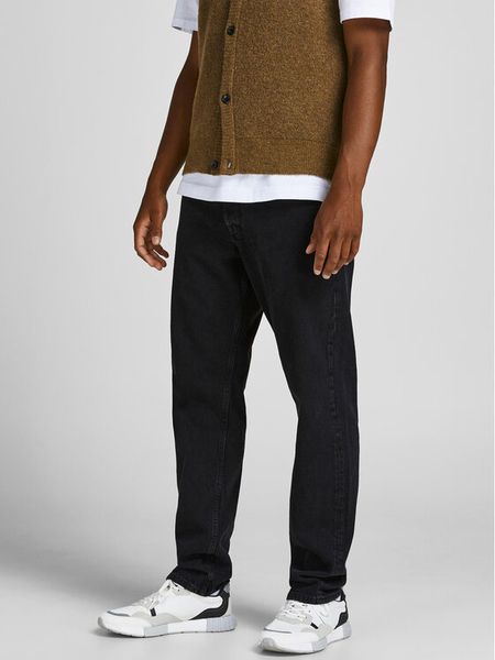 Jack & Jones Jeansy Chris 12168656 Czarny Relaxed Fit. Czarne jeansy męskie Jack & Jones, bez wzorów, z bawełny. Za 209.99 zł.