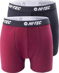 Męskie bokserki Hi-tec MIREIO 2PACK rozmiar L. Bokserki męskie HITEC, l, bez wzorów. Za 75.62 zł.