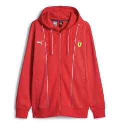 Bluza sportowa męska Puma Ferrari Race HDD Sweat Jacket Rosso Corsa - 620942-02. Czerwone bluzy bez kaptura męskie Puma, m, bez wzorów, bez kaptura. Za 268.23 zł.