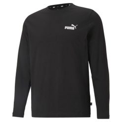 Męska koszulka z długim rękawem Essentials PUMA Black. Czarne koszulki męskie z długim rękawem Puma, m, bez wzorów, klasyczne, bez kołnierzyka, bez ramiączek. Za 147.00 zł.