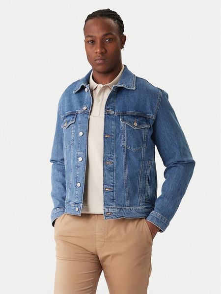 Tommy Jeans Kurtka jeansowa DM0DM22635 Niebieski Regular Fit. Niebieskie kurtki męskie Tommy Jeans, l, bez wzorów, z jeansu, bez ramiączek, bez kaptura. Za 369.99 zł.