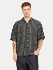 Jack & Jones Koszula Marshall 12271103 Czarny Wide Fit. Czarne koszule męskie Jack & Jones, m, bez wzorów, z wiskozy, bez kołnierzyka, bez ramiączek. Za 99.99 zł.