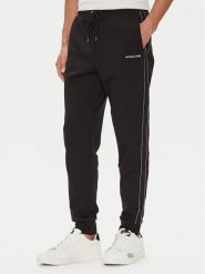 Michael Kors Spodnie dresowe CT4524J5MF Czarny Regular Fit. Czarne spodnie dresowe męskie Michael Kors, bez wzorów, z bawełny. Za 359.99 zł.