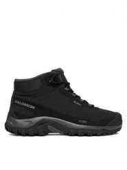 Salomon Trekkingi Shelter Waterproof L47854200 Czarny. Czarne buty trekkingowe męskie Salomon, bez wzorów, z materiału, bez zapięcia, trekkingowe. Za 619.99 zł.