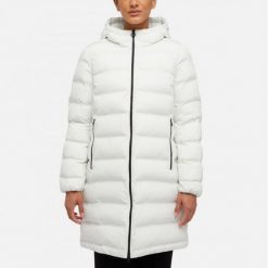 Kurtka GEOX W SPHERICA Biały. Białe kurtki męskie Geox, m, bez wzorów, z tkaniny, bez ramiączek, bez kaptura. Za 628.99 zł.