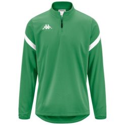 Bluza dresowa 1/2 zip Kappa Dolvole. Białe bluzy rozpinane męskie Kappa, bez wzorów, z dresówki, sportowe, bez ramiączek, bez kaptura. Za 207.50 zł.