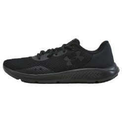 Męskie Buty Treningowe Charged Pursuit 3. Czarne buty trekkingowe męskie Under Armour, bez wzorów, bez zapięcia, trekkingowe. Za 348.99 zł.