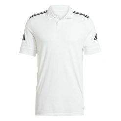Koszulka męska adidas Squadra 25 Polo. Białe koszulki polo męskie ADIDAS, m, bez wzorów, sportowe, bez kołnierzyka, bez ramiączek. Za 83.00 zł.