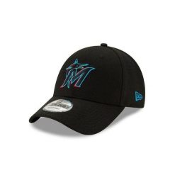 Czapka z daszkiem New Era MLB Miami Marlins. Czarne czapki męskie New Era, bez wzorów, sportowe. Za 183.00 zł.