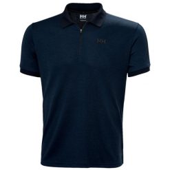 Koszulka polo z zamkiem błyskawicznym 1/2 Helly Hansen HP. Niebieskie koszulki polo męskie Helly Hansen, m, bez wzorów, klasyczne, bez kołnierzyka, bez ramiączek. Za 359.50 zł.