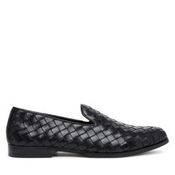 Półbuty Aldo. Czarne eleganckie półbuty męskie Aldo, wizytowe, bez obcasa, bez zapięcia. Za 309.99 zł.