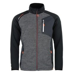 Polarowa kurtka dresowa Peak Mountain Cerin. Czarne kurtki męskie Peak Mountain, bez wzorów, z dresówki, sportowe, bez ramiączek, bez kaptura. W wyprzedaży za 355.85 zł.