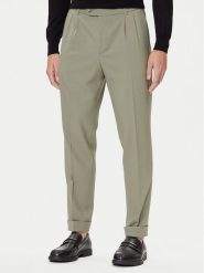 BOSS Spodnie materiałowe C-Perin-DPL 50545822 Zielony Tapered Fit. Zielone spodnie na co dzień męskie Boss, bez wzorów, z materiału. Za 809.99 zł.