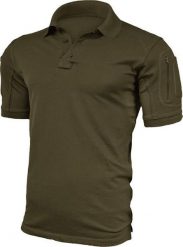 Texar Koszulka męska Polo Elite Pro Olive r. S. Zielone koszulki polo męskie Texar, m, bez wzorów, bez kołnierzyka, bez ramiączek. Za 115.00 zł.