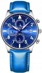 Zegarek Giewont Zegarek Męski Chronograph Sapphire Niebieski GW5630-A5. Niebieskie zegarki męskie Giewont. Za 213.34 zł.