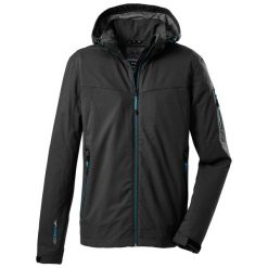 Kurtka męska Killtec - Vojak MN SOFTSHELL JCKT B. Czarne kurtki softshell męskie KILLTEC, m, bez wzorów, z softshellu, bez kaptura, trekkingowe. W wyprzedaży za 225.00 zł.