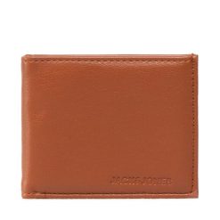 Portfel Jack & Jones. Brązowe portfele męskie Jack & Jones, bez wzorów. Za 49.99 zł.
