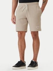 Emporio Armani Underwear Szorty sportowe EM000495 AF19053 U1102 Beżowy. Brązowe szorty sportowe męskie Emporio Armani Underwear, bez wzorów, z bawełny, sportowe. Za 439.99 zł.