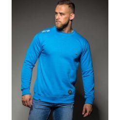 Surge Polonia Bluza męska Flaga Haft niebieska r. XL. Niebieskie bluzy bez kaptura męskie Surge Polonia, m, z haftami, sportowe. Za 157.79 zł.