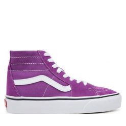Tenisówki Vans. Fioletowe trampki męskie Vans, bez wzorów, bez zapięcia. Za 229.99 zł.