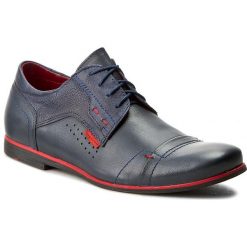 Półbuty GREGOR - 01581-ME-B740-K1590-DS Granatowy. Niebieskie codzienne półbuty męskie Gregor, bez wzorów, z materiału, bez obcasa, bez zapięcia. W wyprzedaży za 189.00 zł.