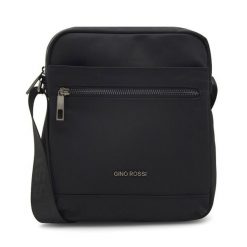 Saszetka GINO ROSSI. Czarne saszetki męskie Gino Rossi, bez wzorów, małe. Za 99.99 zł.