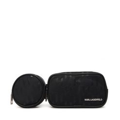 Saszetka nerka KARL LAGERFELD. Czarne saszetki męskie KARL LAGERFELD, bez wzorów, małe. Za 609.99 zł.