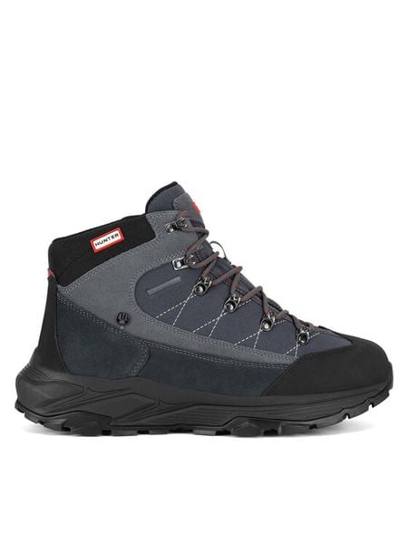 Hunter Trekkingi H1-060 Szary. Szare buty trekkingowe męskie Hunter, bez wzorów, ze skóry, bez zapięcia, trekkingowe. Za 279.99 zł.