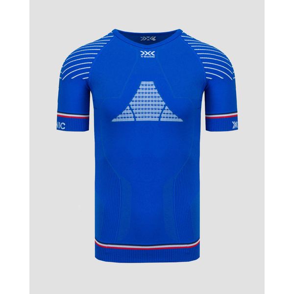 Koszulka termoaktywna męska X-Bionic Invent 4.0 Patriot France. Niebieskie bielizna termoaktywna męska X BIONIC, m, bez wzorów, bez ramiączek, rowerowe. W wyprzedaży za 324.00 zł.