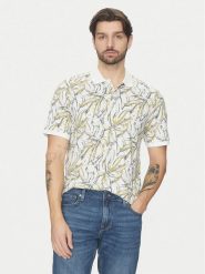 Jack & Jones Polo Split 12272985 Biały Regular Fit. Białe koszulki polo męskie Jack & Jones, m, bez wzorów, z bawełny, bez kołnierzyka, bez ramiączek. Za 59.99 zł.