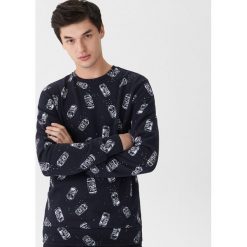 Bluza z nadrukiem all over - Granatowy. Bluzy nierozpinane męskie marki House. Za 59.99 zł.