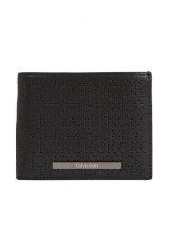 Calvin Klein Portfel Modern Bar Bifold 5Cc W/Coin K50K511835 Czarny. Czarne portfele męskie Calvin Klein, bez wzorów, ze skóry. Za 279.99 zł.