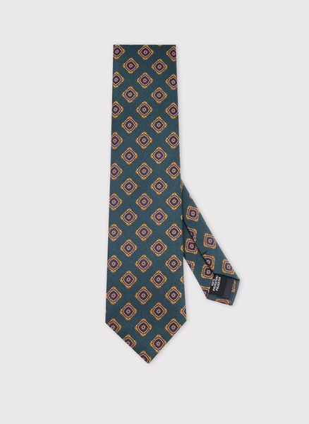 PAKO LORENTE – Zielony krawat męski. Zielone krawaty i muchy męskie Pako Lorente, bez wzorów, z poliesteru. Za 99.99 zł.