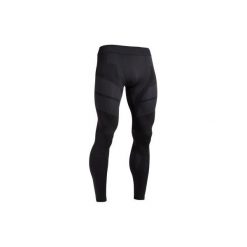 Legginsy do piłki nożnej Keepdry 500. Czarne legginsy męskie KIPSTA, l, bez wzorów, z elastanu, do piłki nożnej. Za 59.99 zł.