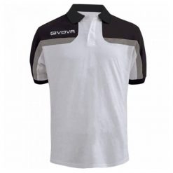 Koszulka Polo Męska Spring. Białe koszulki polo męskie Givova, m, bez wzorów, sportowe, bez kołnierzyka, bez ramiączek. Za 38.99 zł.