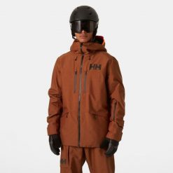 Kurtka narciarska Helly Hansen Garibaldi 2.0. Brązowe kurtki narciarskie i snowboardowe męskie Helly Hansen, na zimę, l, bez wzorów, bez kaptura, narciarskie. Za 1,826.00 zł.