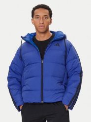 Adidas Kurtka puchowa Essentials Climawarm 3-Stripes JW9099 Niebieski Regular Fit. Niebieskie kurtki męskie ADIDAS, m, bez wzorów, z puchu, bez ramiączek, bez kaptura. Za 549.99 zł.