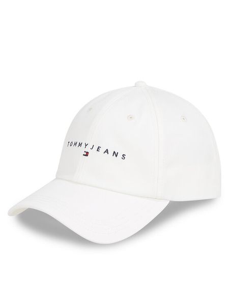 Tommy Jeans Czapka z daszkiem Tjm Linear Logo Cap AM0AM12958 Biały. Białe czapki męskie Tommy Jeans, bez wzorów, z bawełny. Za 99.99 zł.
