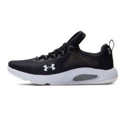Buty do chodzenia męskie Under Armour Hovr Rise 4. Czarne buty do biegania męskie Under Armour, bez wzorów, z gumy, bez zapięcia, do biegania. Za 427.00 zł.
